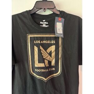 Los Angeles Football Club T-Shirt Fanatics Black Men's Size Medium NWT